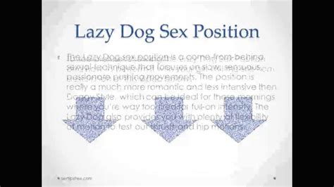 lazy dog postion|Collapsed doggy sex position: What it is, benefits, how。